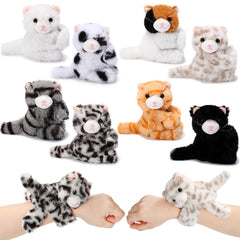 Liliful eight pack plush kitten slap bracelets in colors