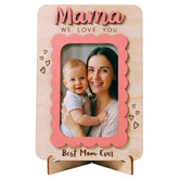 Engraved Best Mom Ever on wooden frame