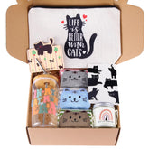 linsuiyyds cat gift box packaging with Christmas motif
