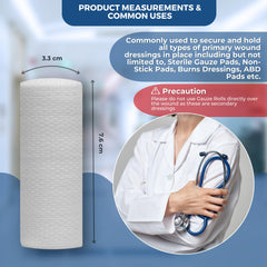 Conforming stretch gauze rolls for wound care