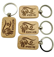Lion Of Judah star of David wooden keyholder set of four