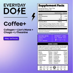 Lions Mane and Chaga mushrooms in Everyday Dose coffee