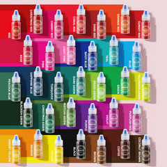 liquid food coloring with dropper for precise color control
