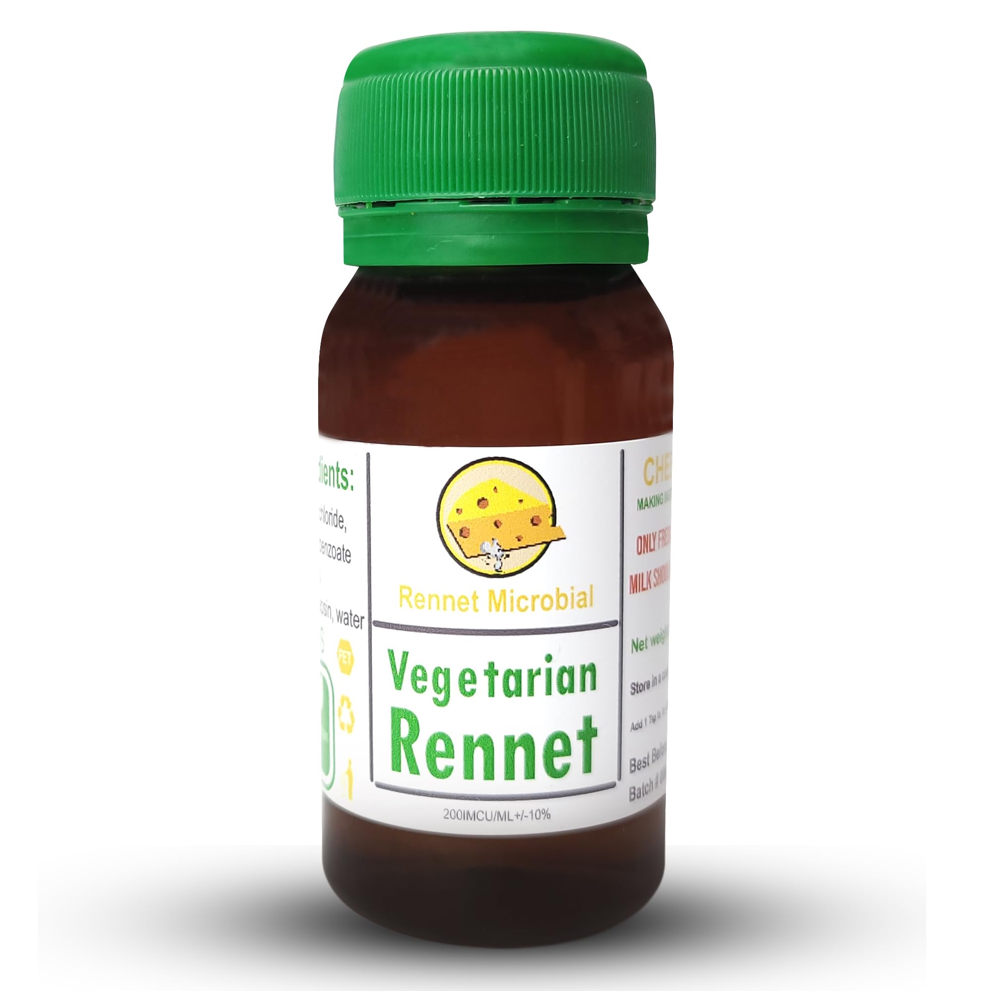 Liquid Rennet 50ml bottle for vegetarian cheese making