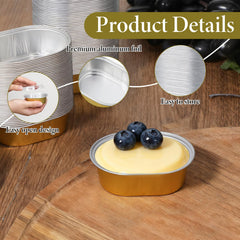 LIQWEI disposable baking cups with lids 3 oz capacity