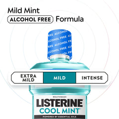 Dentist recommended Listerine mouthwash alcohol free