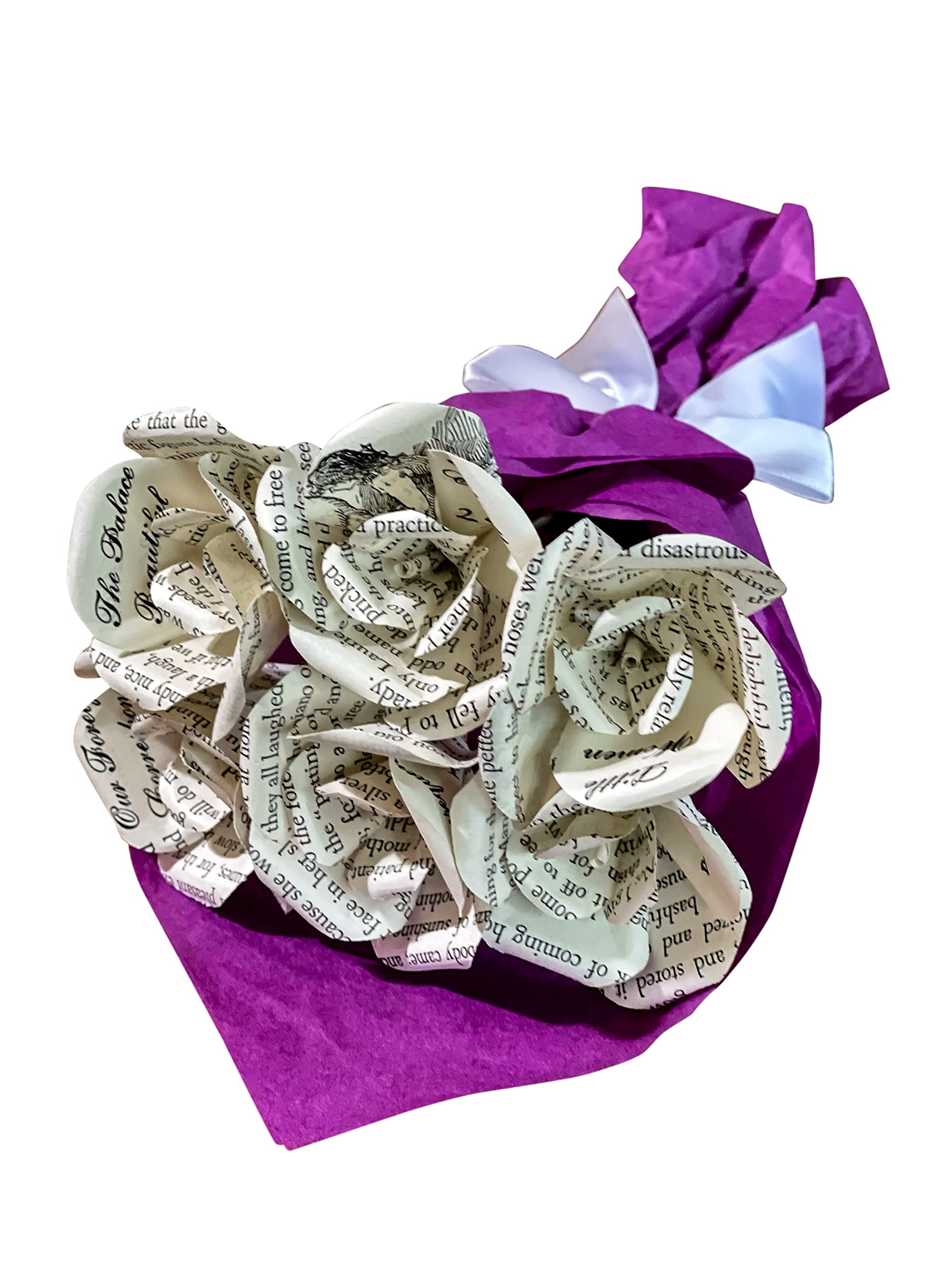 Literary Blooms Little Women mini bouquet six 1.5-inch roses
