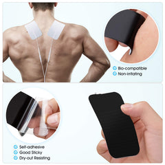 TENS EMS pads compatible with 2 mm pin leads by LiteTour
