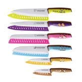 Little Cook 6-piece knife set with vented covers chef knife 8 inch