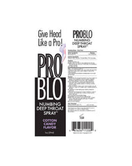 Little Genie ProBlo Cotton Candy Flavored Deep Throat Numbing Spray 1 oz bottle