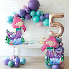 Mermaid birthday decorations for girls under the sea theme