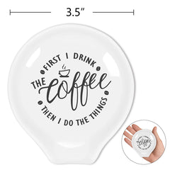 Littlefa coffee spoon holder displayed on a modern coffee bar