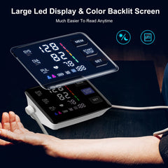 Extra large LED color backlit screen on LIVAROCI monitor