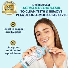 Made in USA LIVFRESH Mouthwash bottle