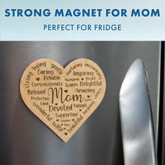 Mother's Day gift wooden magnet for mom by Livin Harmony