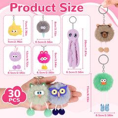 Kawaii LiYiQ plush keychains