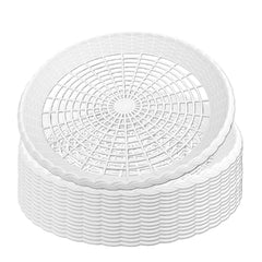 LJLGSZY 15-pack white plastic plate holders 10in diameter