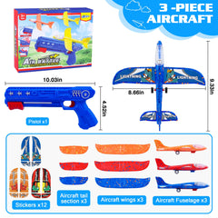 Orange LJZJ foam plane from 3pk LED Foam Plane Launcher
