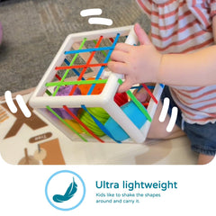 Multi sensory shapes LiKee shape sorter close up