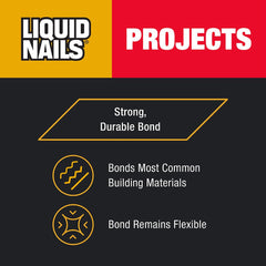 LN704 10 oz interior construction adhesive label