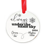 Long Distance Ornament DOTS-ORN stainless steel ornament size 2.5 inch