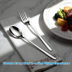 Long-handle spoons and forks