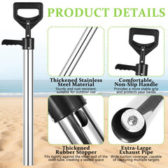 20.4 inch long handled serrated seafood clip for secure grip