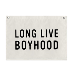 Long Live Boyhood canvas wall banner product image
