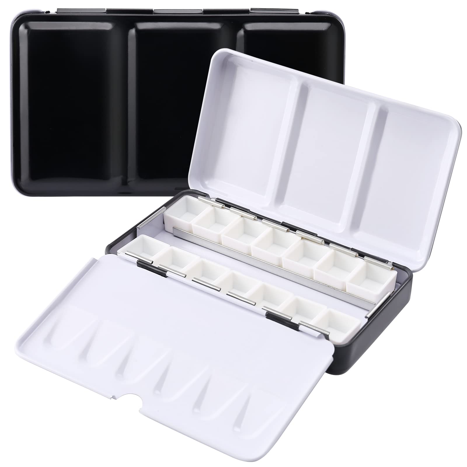 LOONENG metal watercolor tin with fold-out palette
