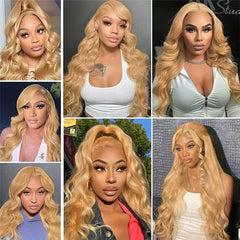 Loose deep wave blonde extensions in 12 to 34 inches