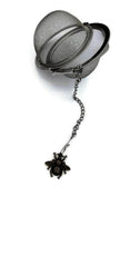 Loose leaf tea infuser ball with bronze bee charm
