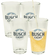 lords-rocks Busch Light 16oz pint glasses with authentic logo