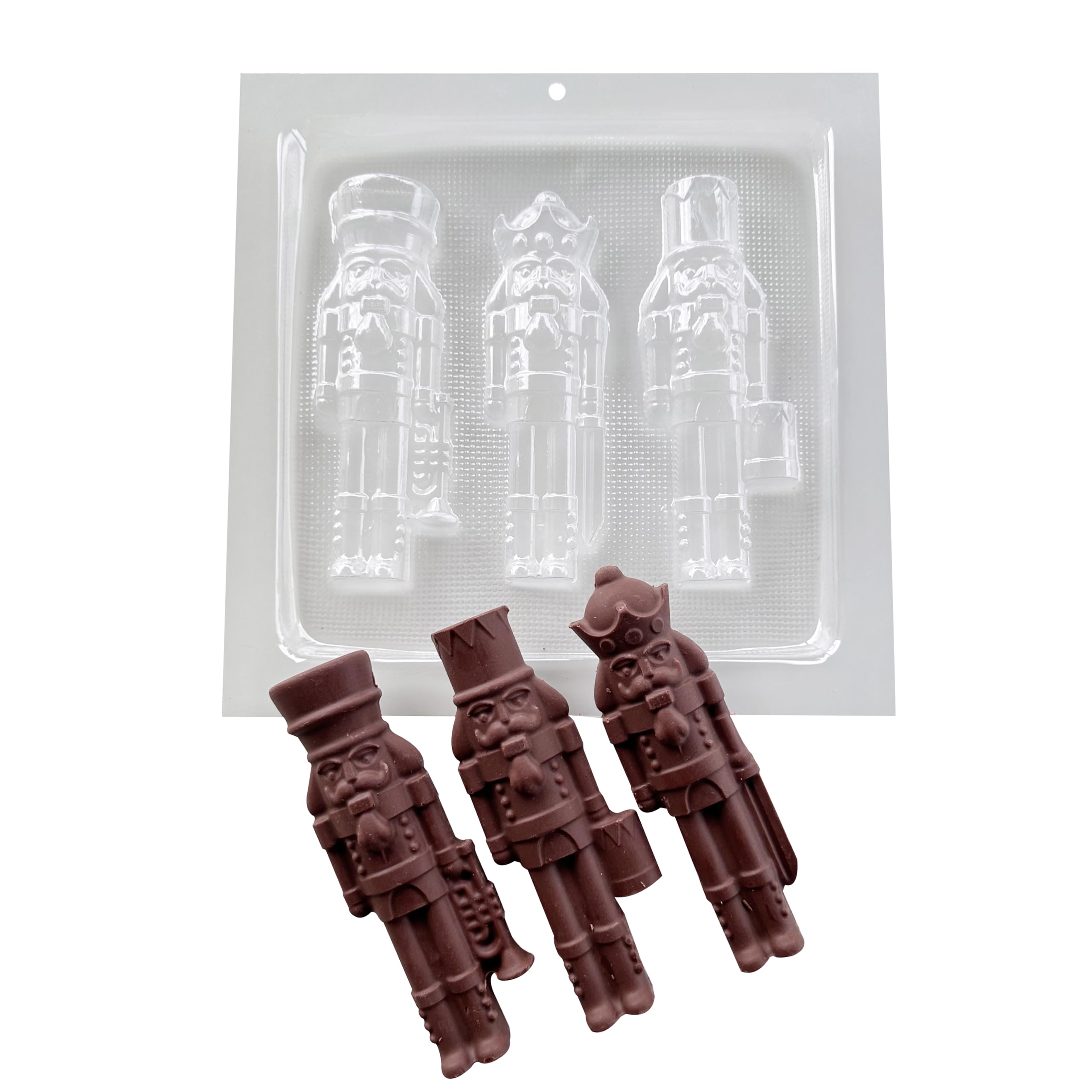 Lorena's Sweets chocolate mold Nutcracker set with three 3D designs