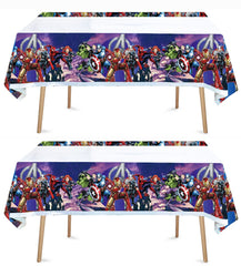 Losede 2pcs superhero tablecloth set 70x42 inches