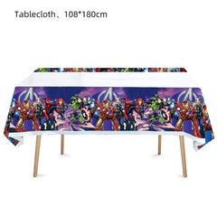 Disposable high quality plastic tablecloth for superhero party 70x42
