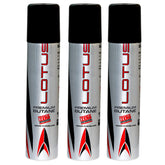 Lotus 99.99% Pure 90 ml Butane Lighter Fuel Refill 3 Pack canisters