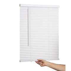 LOTUS & WINDOWARE cordless mini blind white 26x72 vinyl slats