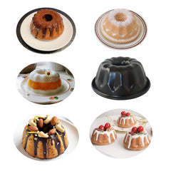 Carbon steel nonstick fluted pan 4 inch baking set