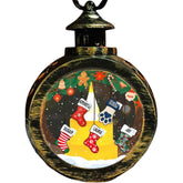 Lovely Stockings Hanging personalized Christmas lantern with family names
