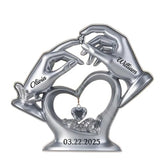 Loves Perfect Match acrylic plaque with names and wedding date