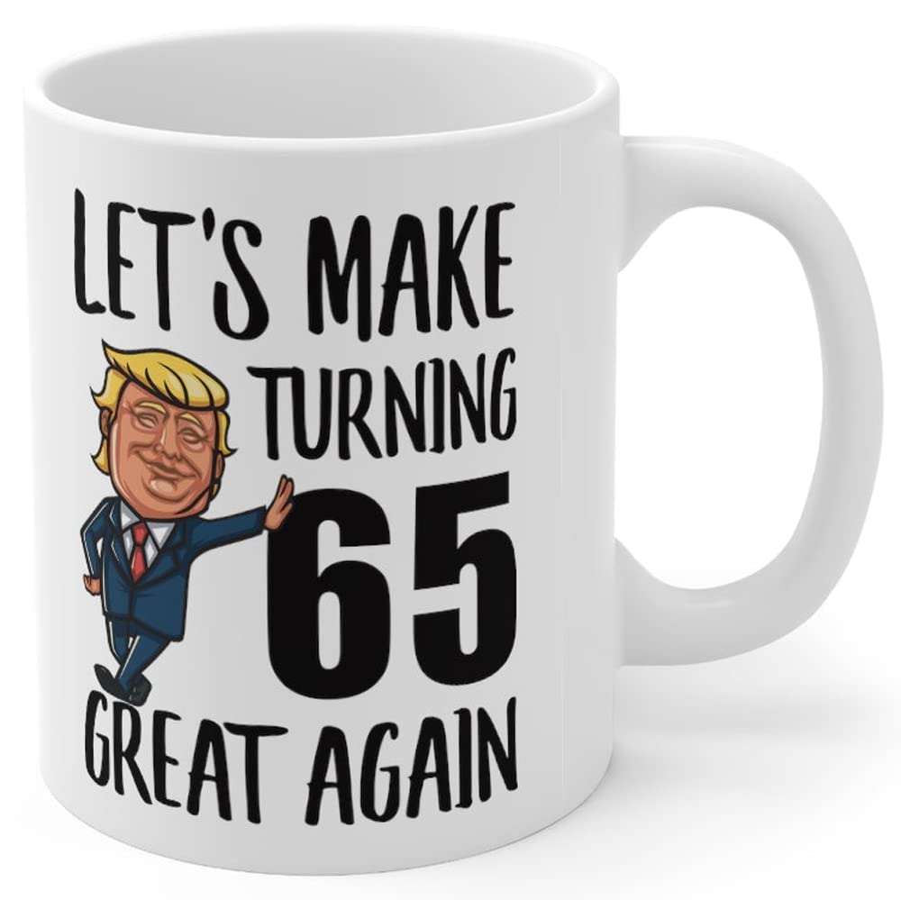 Lovesout 65th birthday mug 11 oz ceramic white with quotes