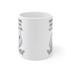 Lovesout American Eskimo Dog mug printed on both sides