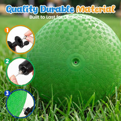 Neon green waffle texture ball for grip