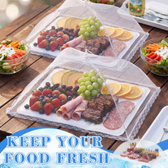 Two mesh food covers included LOYIM buffet set