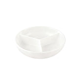 Loymokinar 7 inch portion control plate ceramic with three compartments