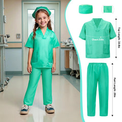 Doctor costume component with V-neck in LOYO dress up clothes set