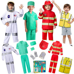 LOYO kids dress up clothes product image showing 4 in 1 role play set for ages 3-8