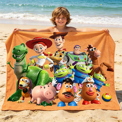 Quick dry large beach towel for adults and kids