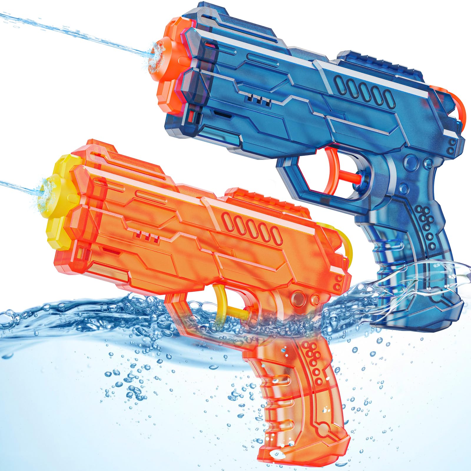 LQYoyz water guns 2 pack for kids and adults in orange and blue