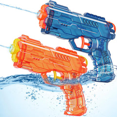 LQYoyz water guns 2 pack for kids and adults in orange and blue
